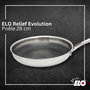 Voir la diapositive 2 : ELO Poêle 28 cm en inox 18/10 Elo Relief Evolution