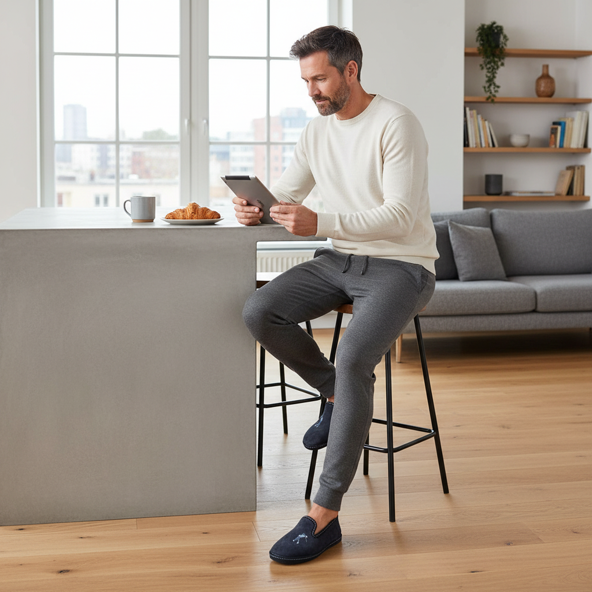 Voir la diapositive 4 : OZABI Ozabi pantoufles charentaises homme fabriquées en espagne broderie fantaisie