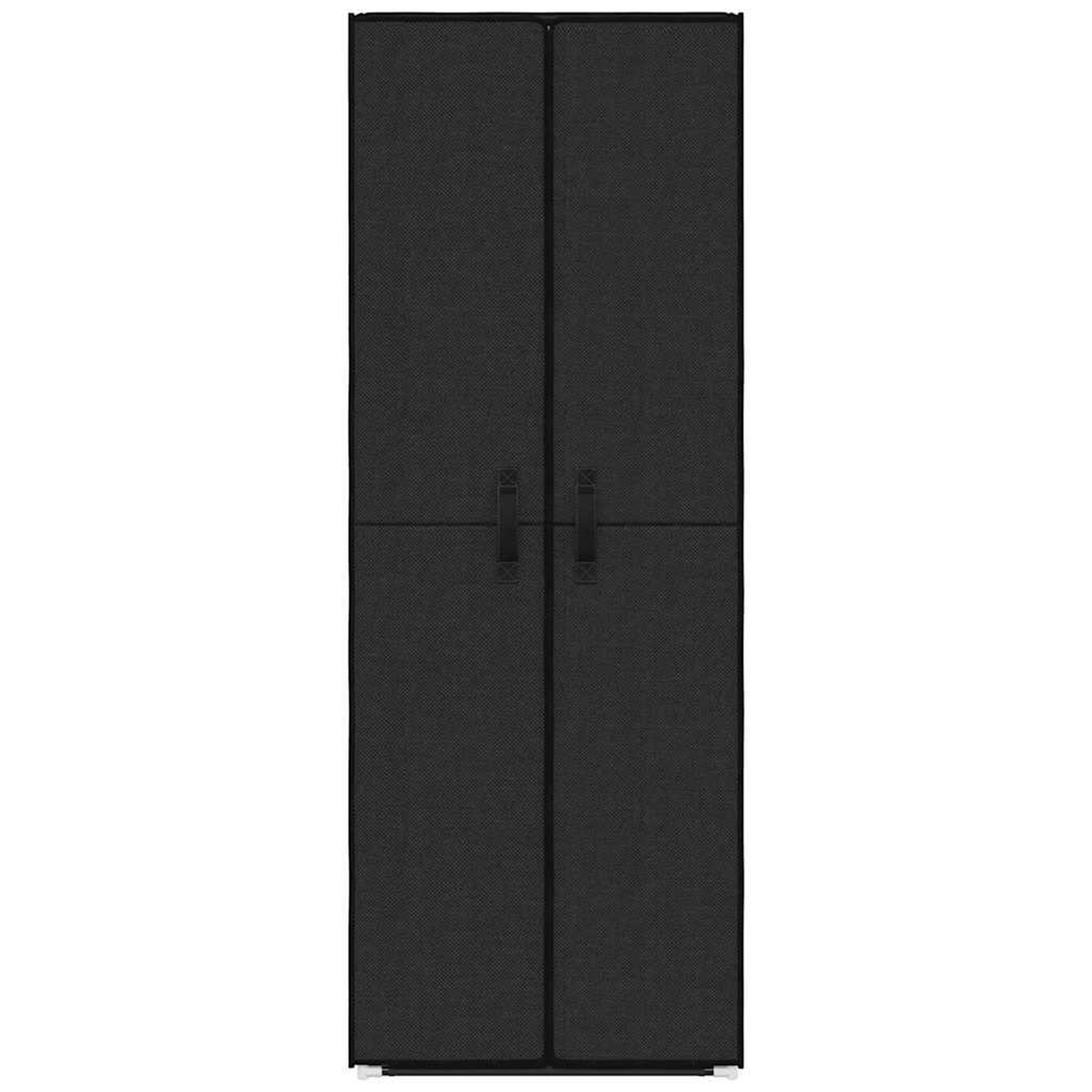 Voir la diapositive 4 : VIDAXL Armoire a chaussures noir 60x30x166 cm tissu