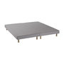 Voir la diapositive 2 : FINLANDEK Sommiers tapissiers a lattes x 2 - 160 x 200 - Bois massif gris + pieds - FINLANDEK Rakenne