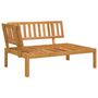 Voir la diapositive 3 : VIDAXL Salon palette de jardin avec coussins 5pcs bois d'acacia massif