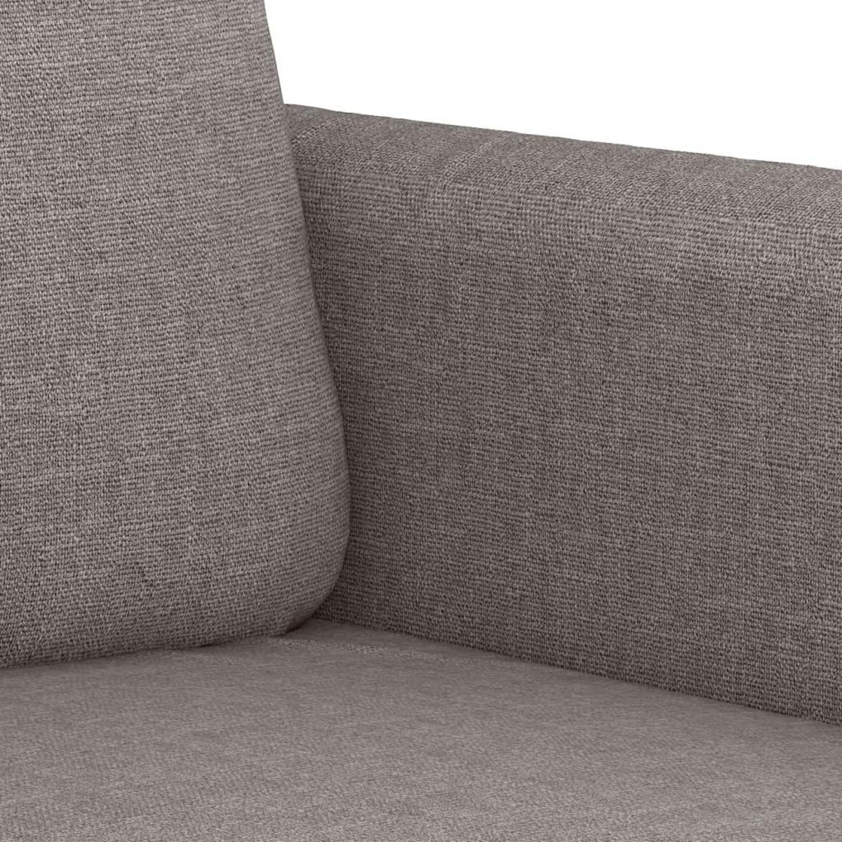 VIDAXL Ensemble de canapes 2 pcs avec coussins Taupe Tissu