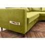 Voir la diapositive 4 : LISA DESIGN Anna - canapé d'angle droit - 5 places - convertible - en velours