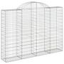 Voir la diapositive 3 : VIDAXL Paniers a gabions arques 8 pcs 200x30x140/160 cm Fer galvanise
