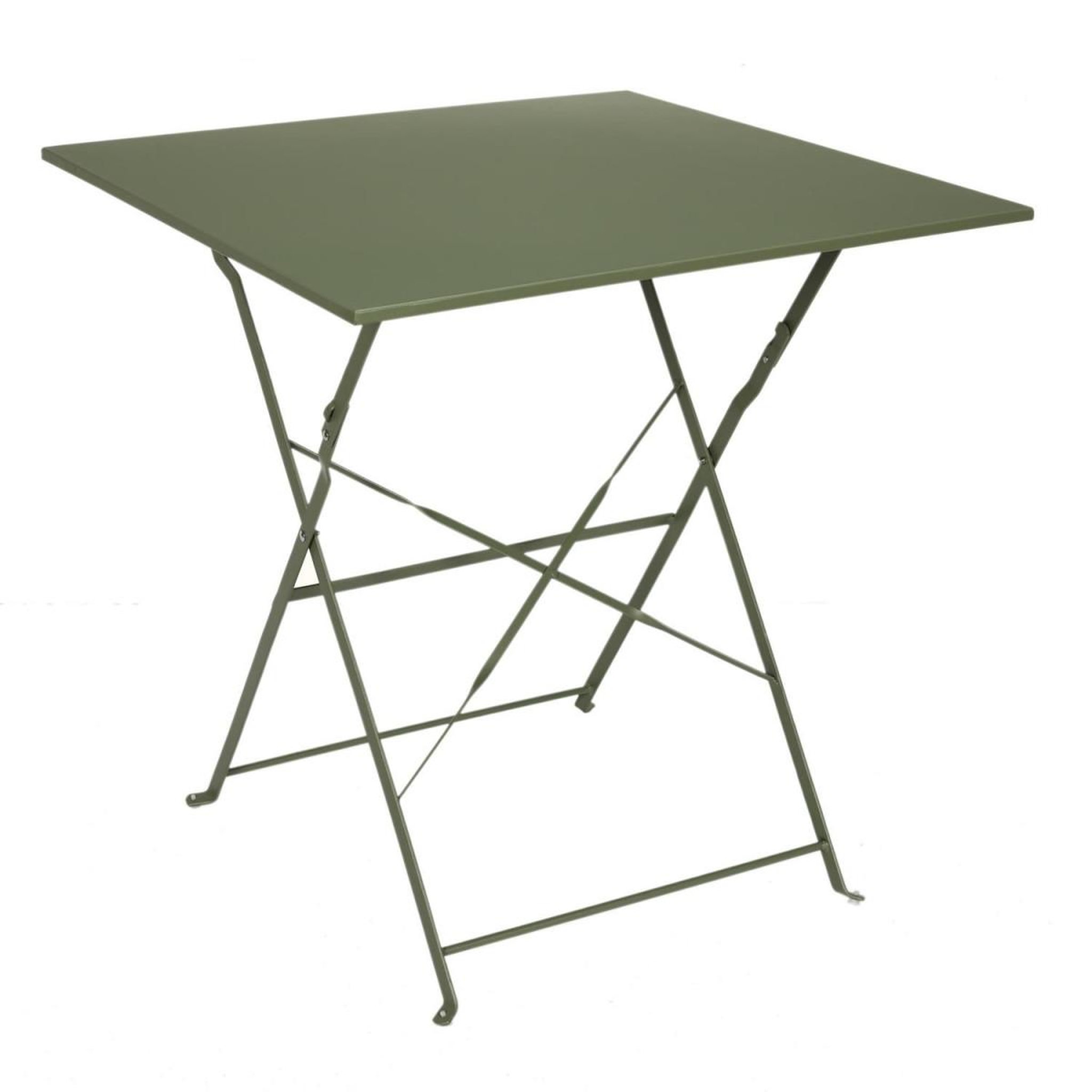 The Home Deco Factory Table de Jardin Pliante  Palerme  70cm Kaki