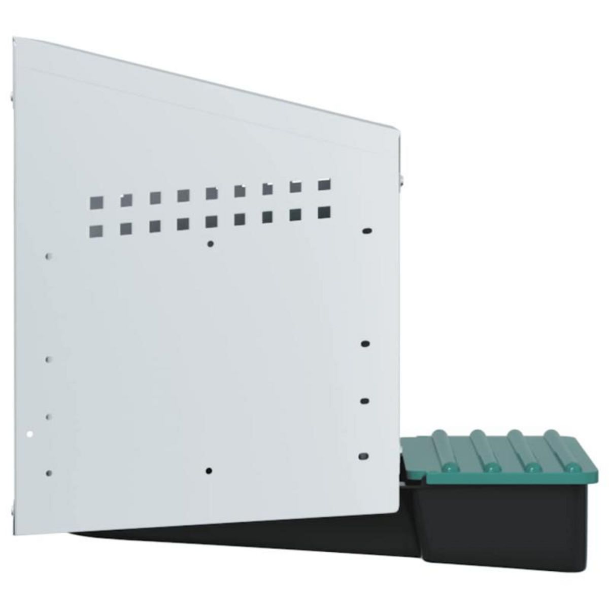 VIDAXL Nichoir à poules1 compartiment, fixation murale, acier galvanisé