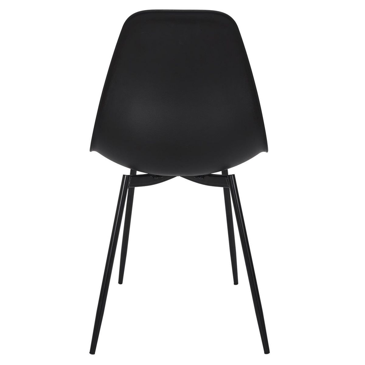 TOILINUX Lot de 6 chaises GUSTAV - Noir