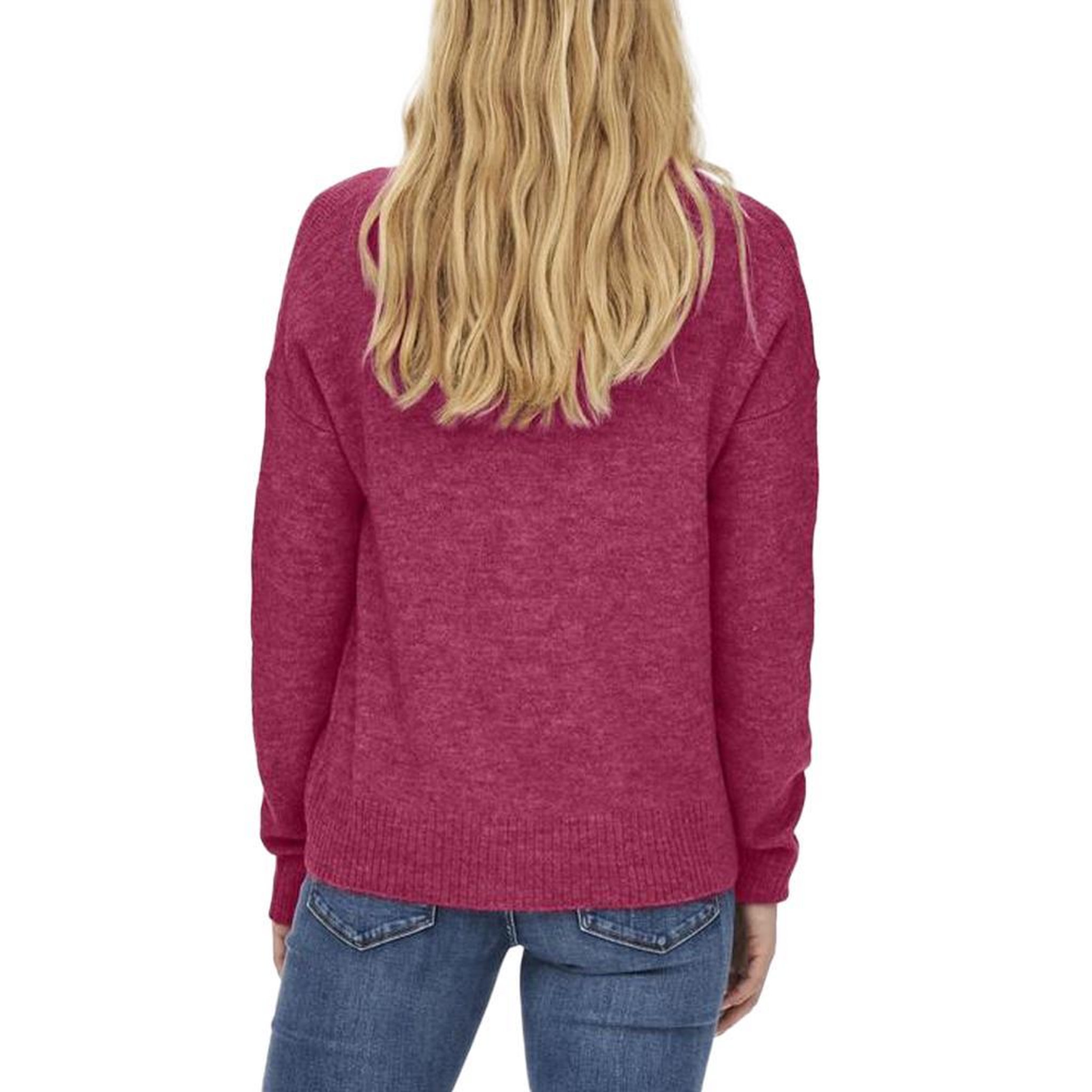 Voir la diapositive 2 : JACQUELINE DE YONG Pull Rose Fuchsia Femme JDY Elanora