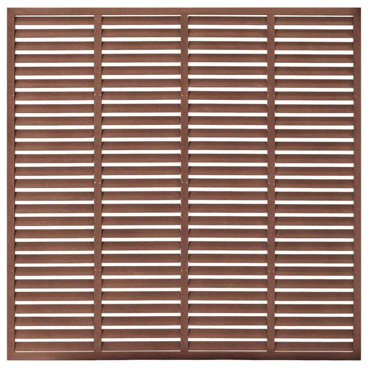 VIDAXL Cloture a persiennes WPC 180x180 cm Marron