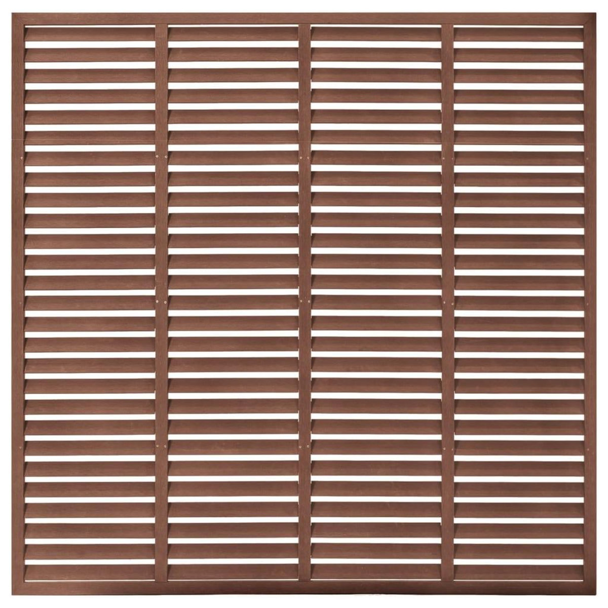 VIDAXL Cloture a persiennes WPC 180x180 cm Marron