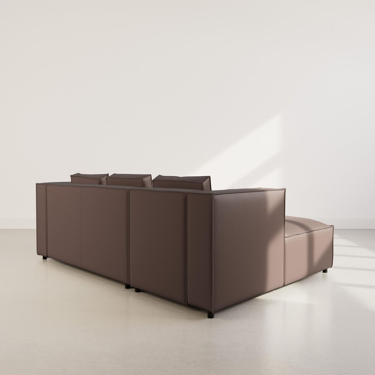 LISA DESIGN Stella - canapé d'angle gauche 4 places en simili