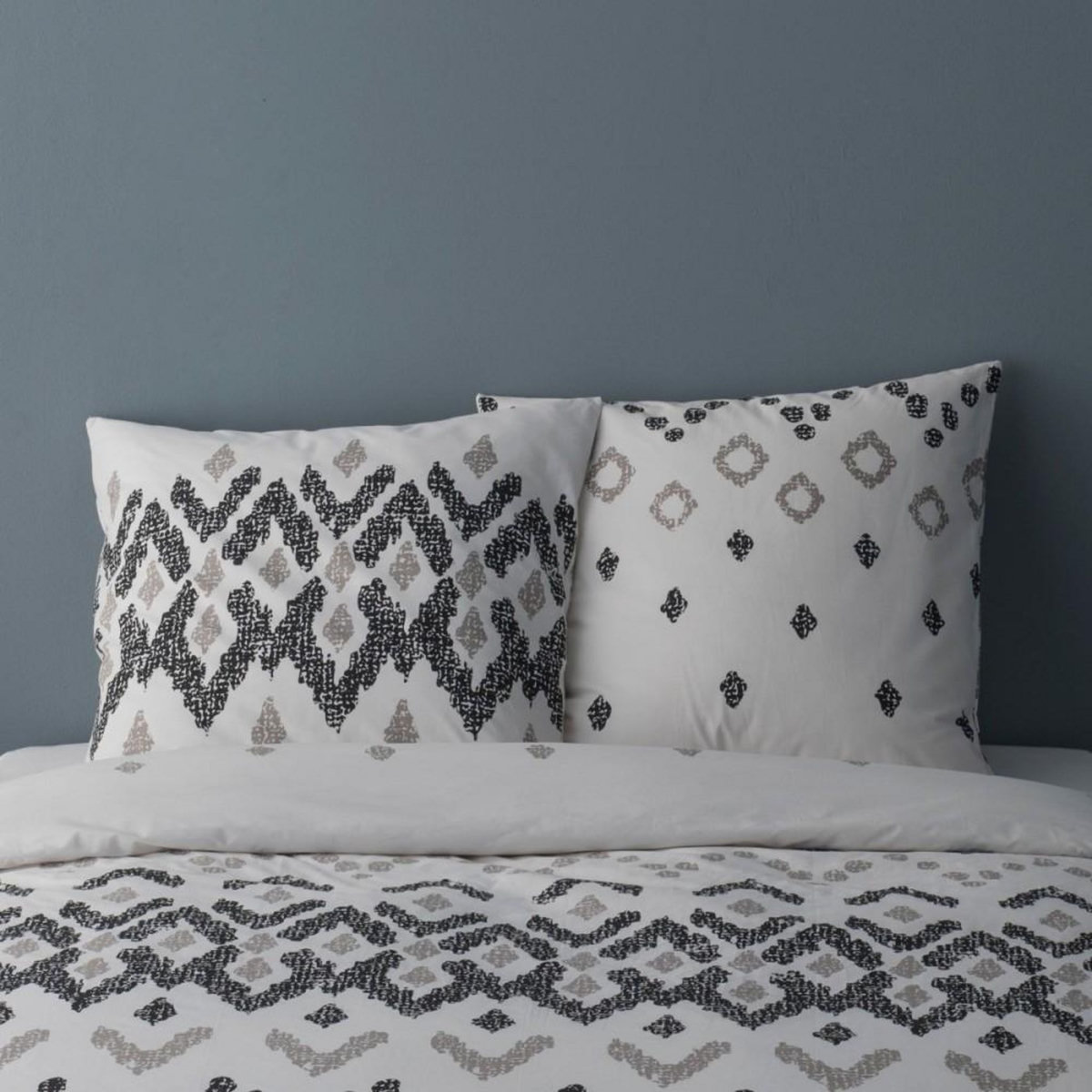 Dourev Housse de couette 240x220 HENRI + 2 taies Percale de coton