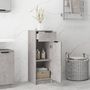 Voir la diapositive 3 : VIDAXL Armoire de salle de bain gris beton 32x34x90 cm