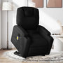 Voir la diapositive 1 : VIDAXL Fauteuil inclinable de massage electrique Noir Tissu