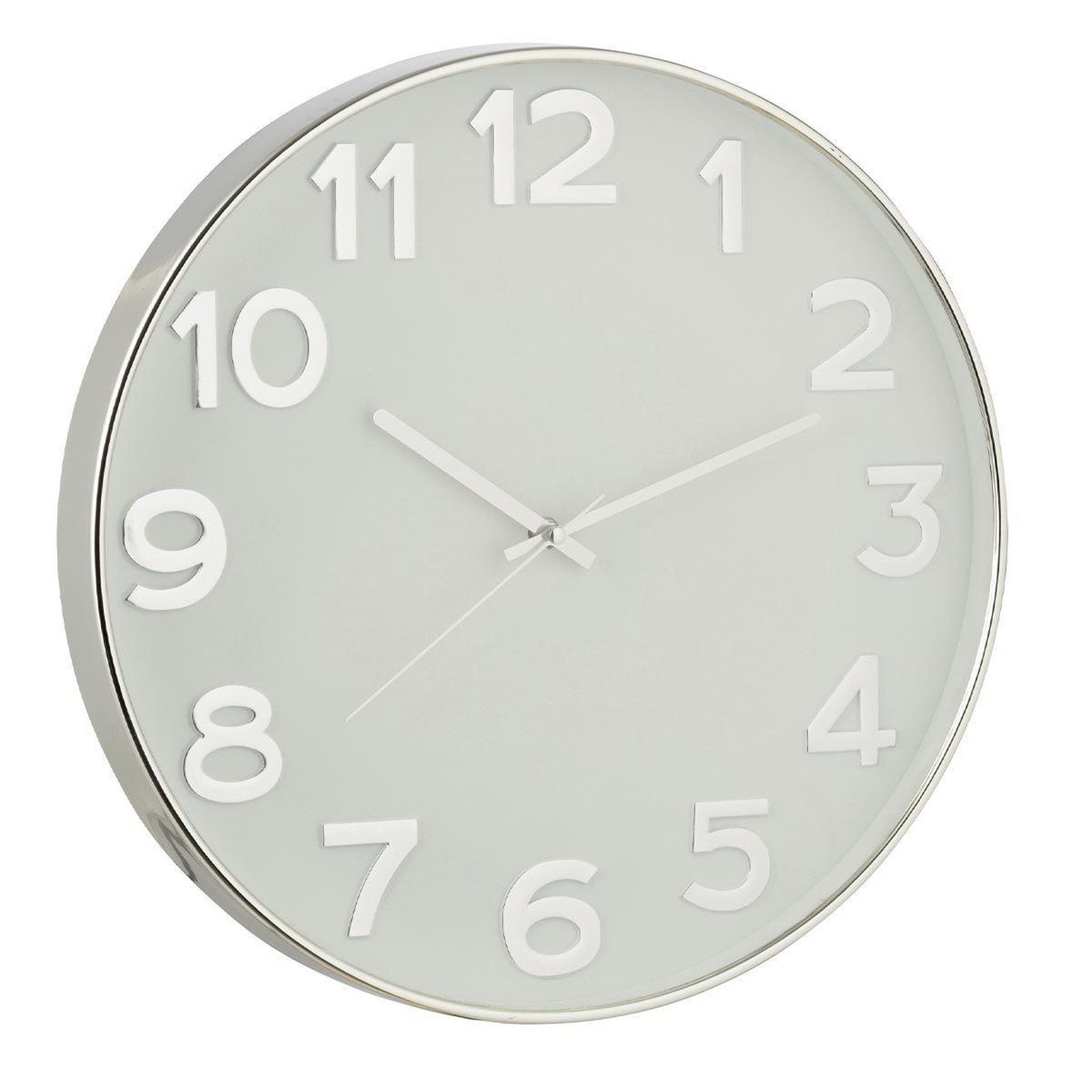 Voir la diapositive 1 : J-LINE Horloge murale design  gahy  40cm argent