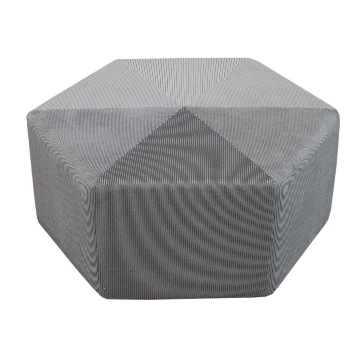 The Home Deco Factory Pouf XXL design velours Giulia