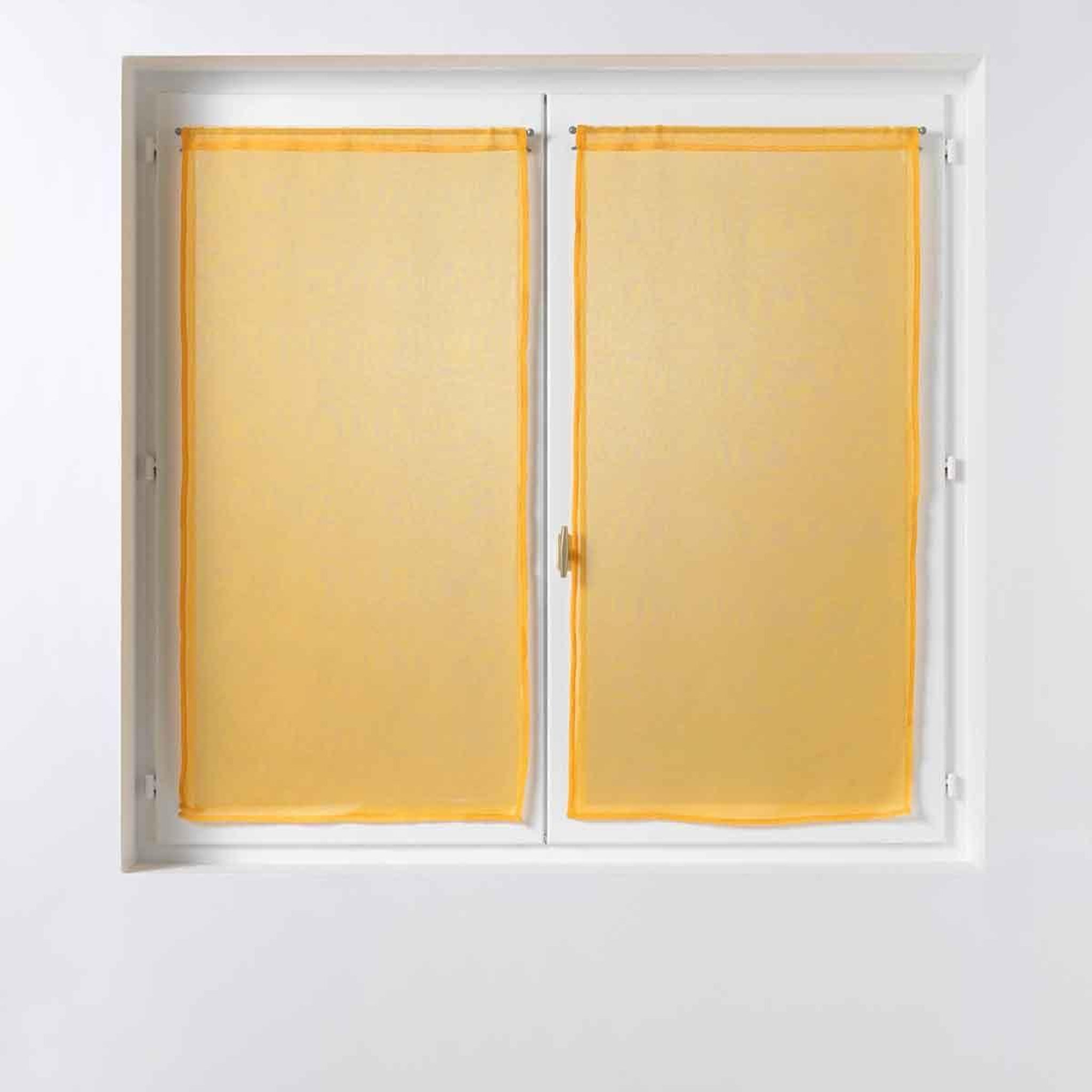 Voir la diapositive 1 : Douceur d'Intérieur Paire de voilages  sandra  60x90cm jaune