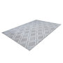 Voir la diapositive 4 : Paris Prix Tapis Imprimé Losange Fait Main  Monroe III  Gris Bleu