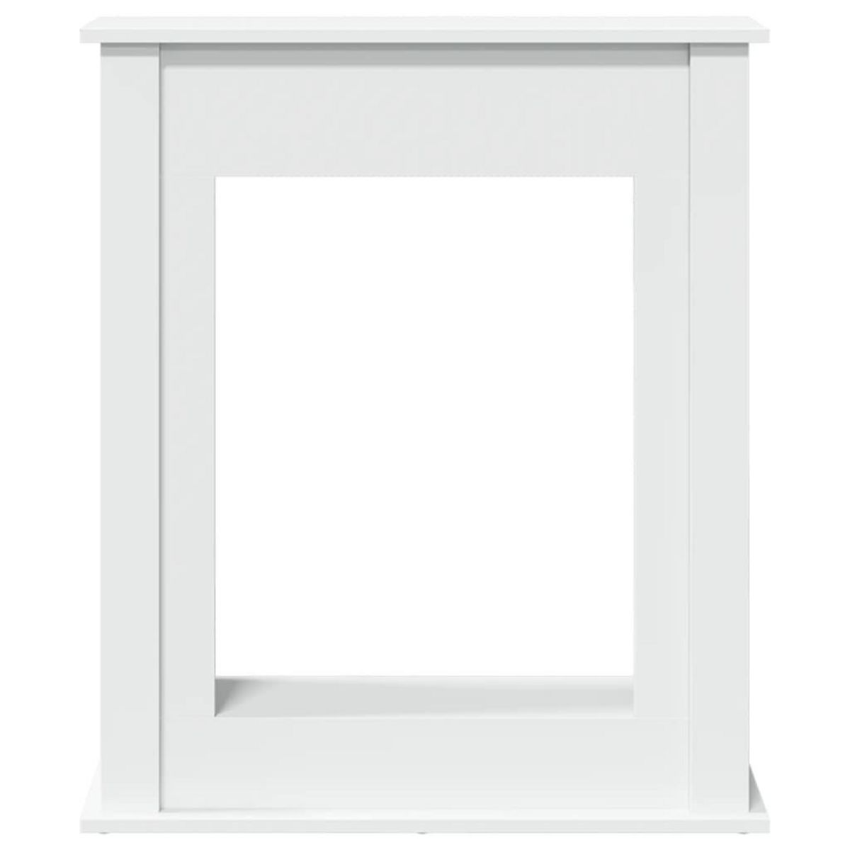 VIDAXL Cadre de cheminee blanc 75x20x87,5 cm bois d'ingenierie