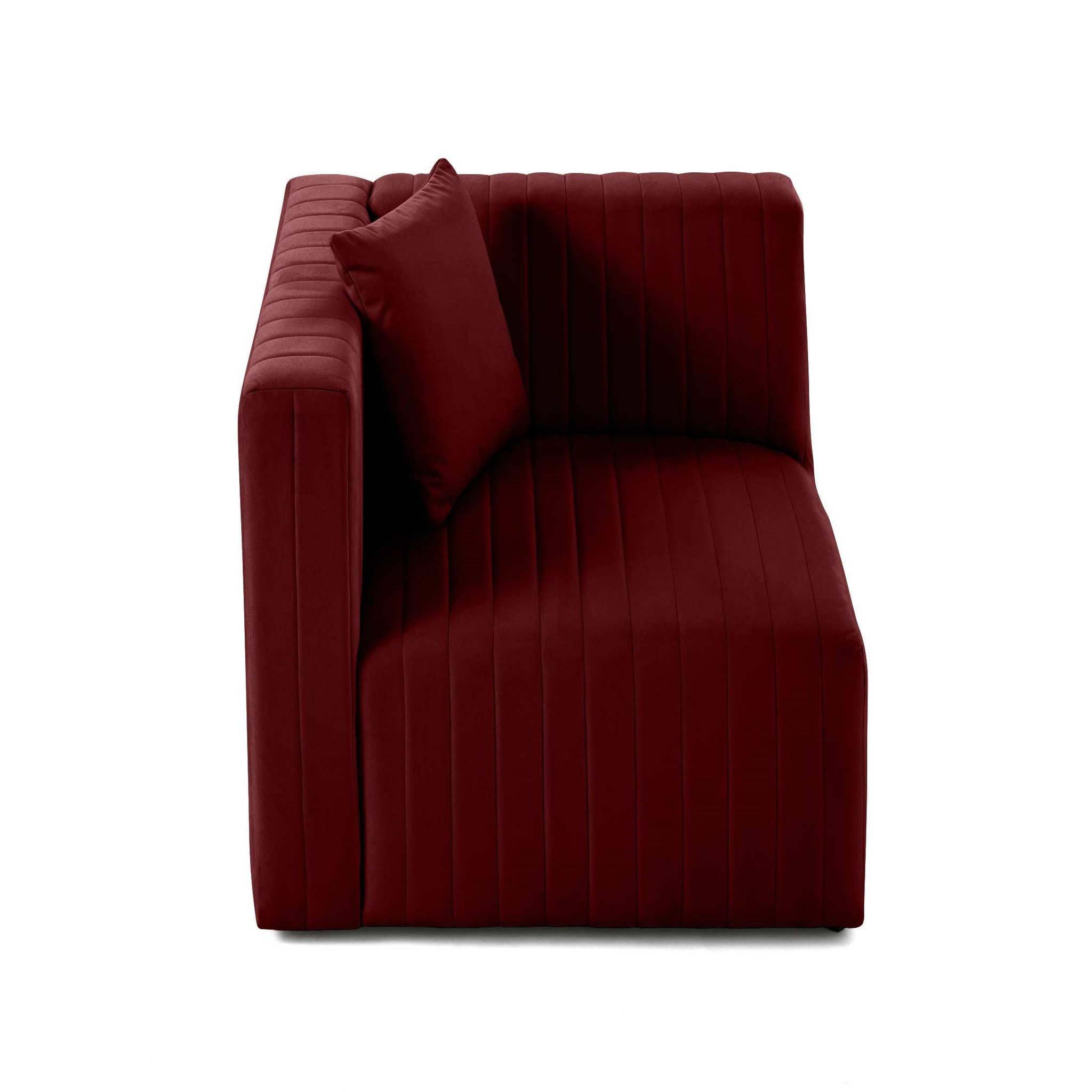 Voir la diapositive 6 : LISA DESIGN Nova - module d'assise gauche - en velours