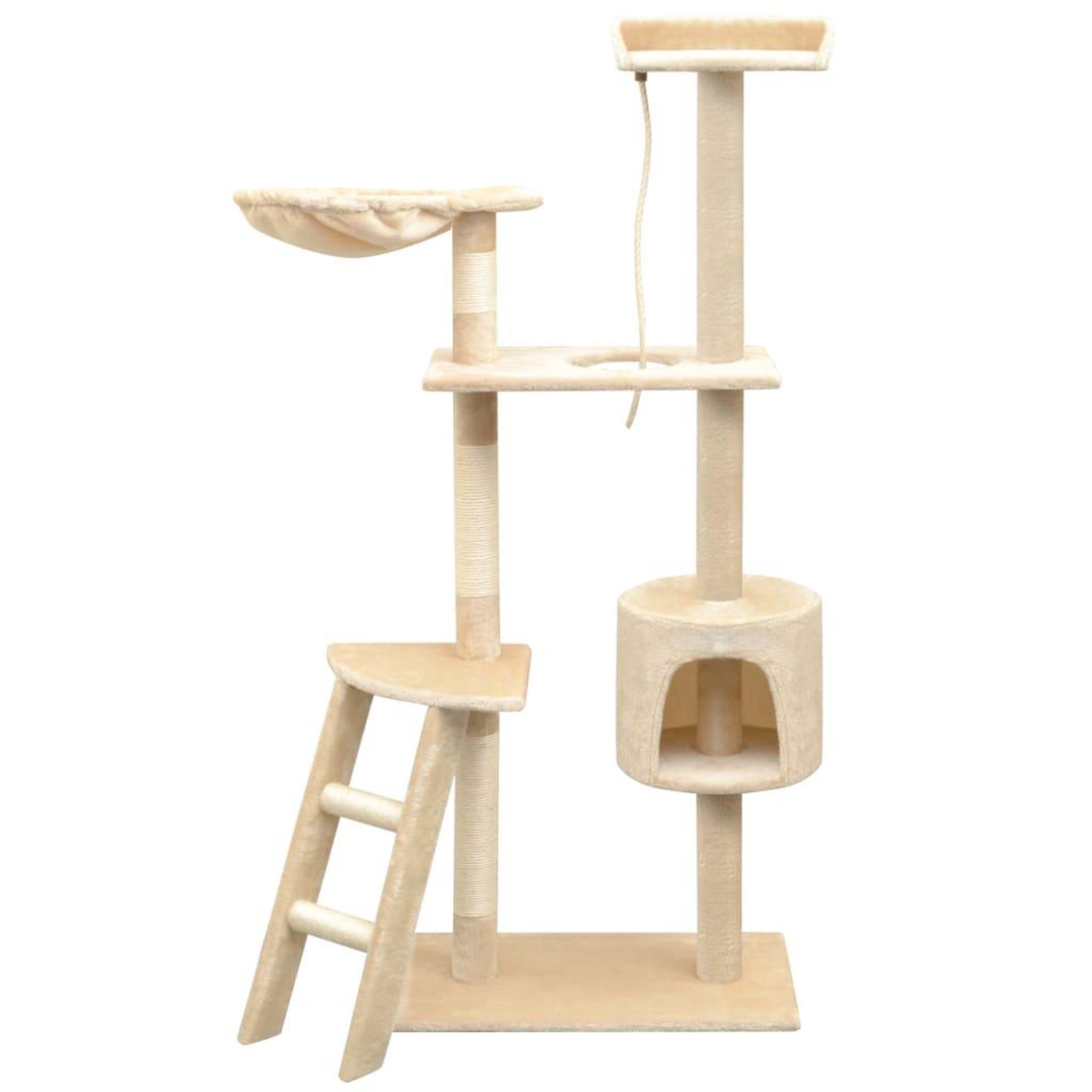 Voir la diapositive 1 : VIDAXL Arbre a chat avec griffoirs en sisal 150 cm Beige