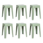 Paris Prix Lot de 6 Tabourets Empilables  Spectra  47cm Vert