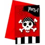 Procos Invitations Carte aux Trésor Pirate x6