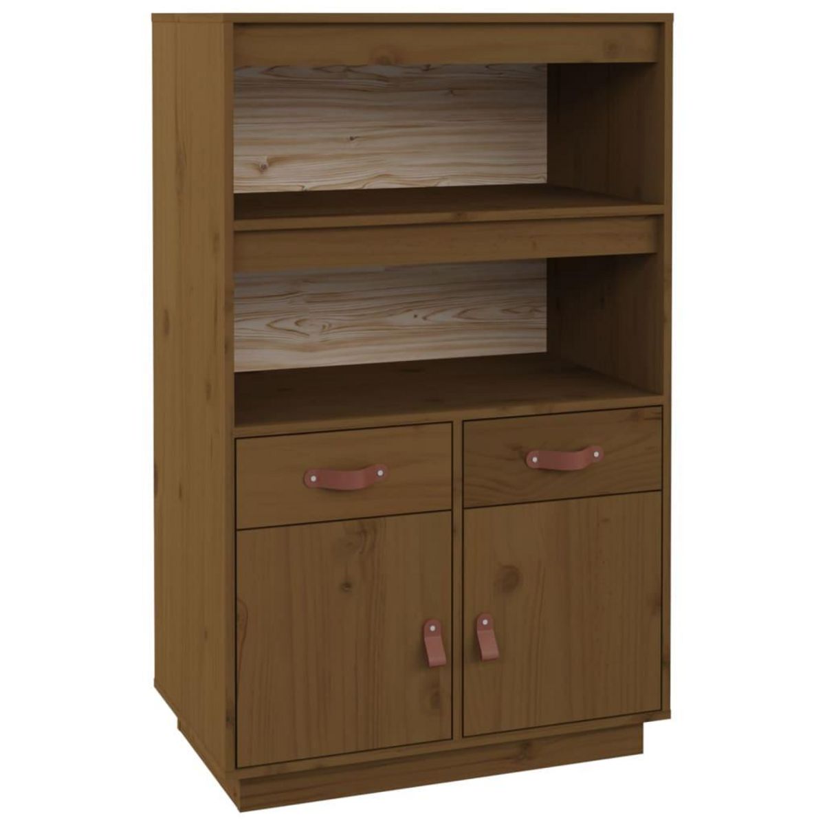 VIDAXL Buffet haut Marron miel 67x40x108,5 cm Bois massif de pin