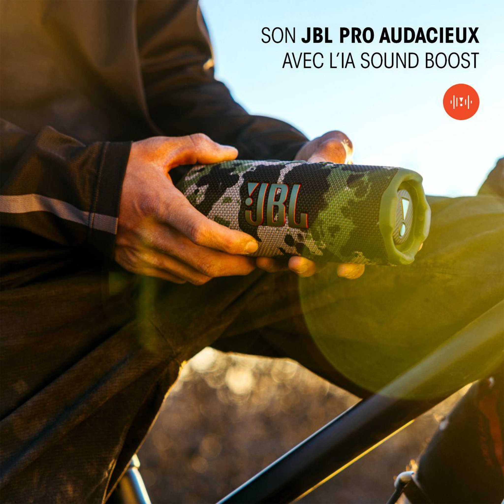 Voir la diapositive 2 : JBL Enceinte portable flip 7 tomorrowland