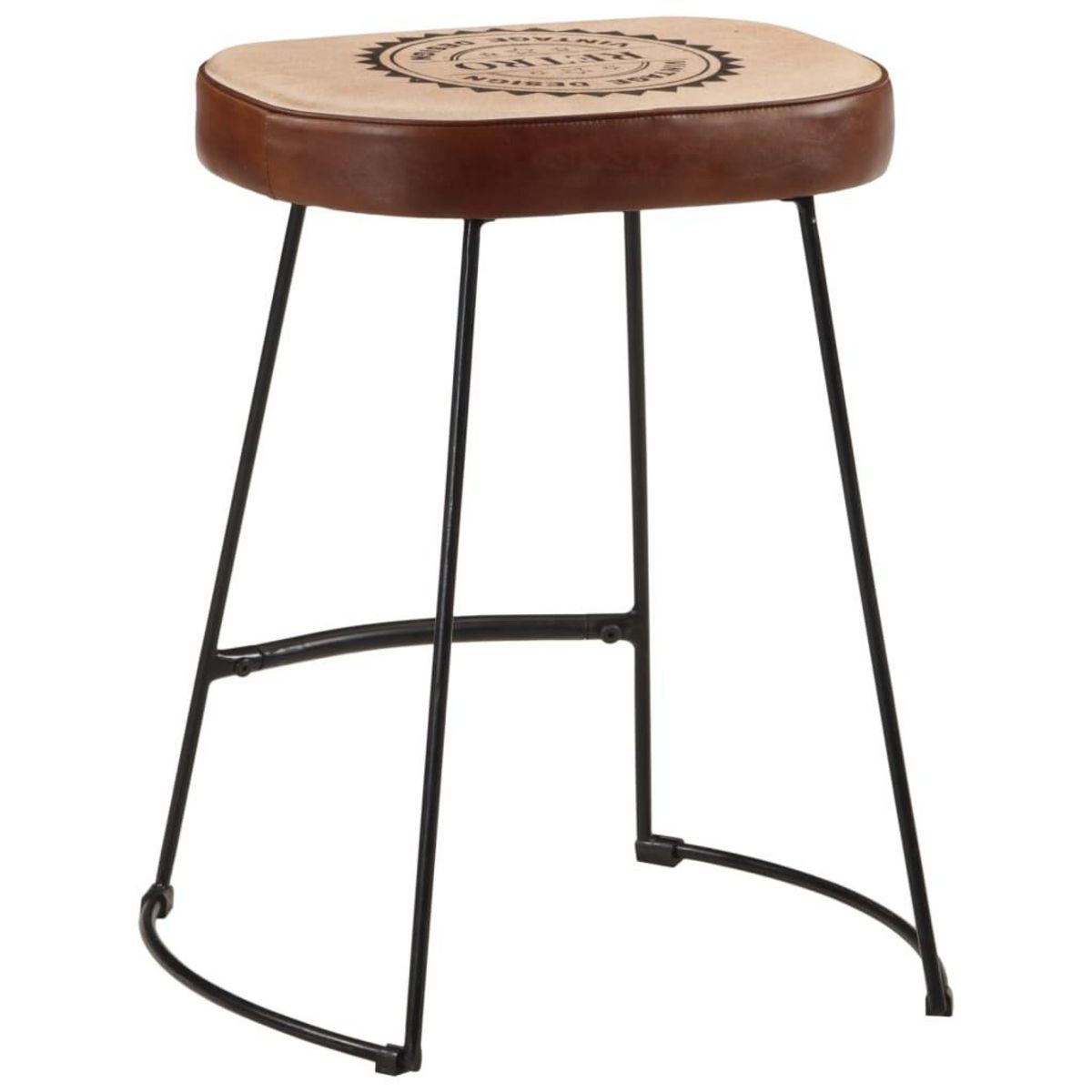 VIDAXL Tabourets de bar lot de 2 marron fonce 40x29,5x53 cm