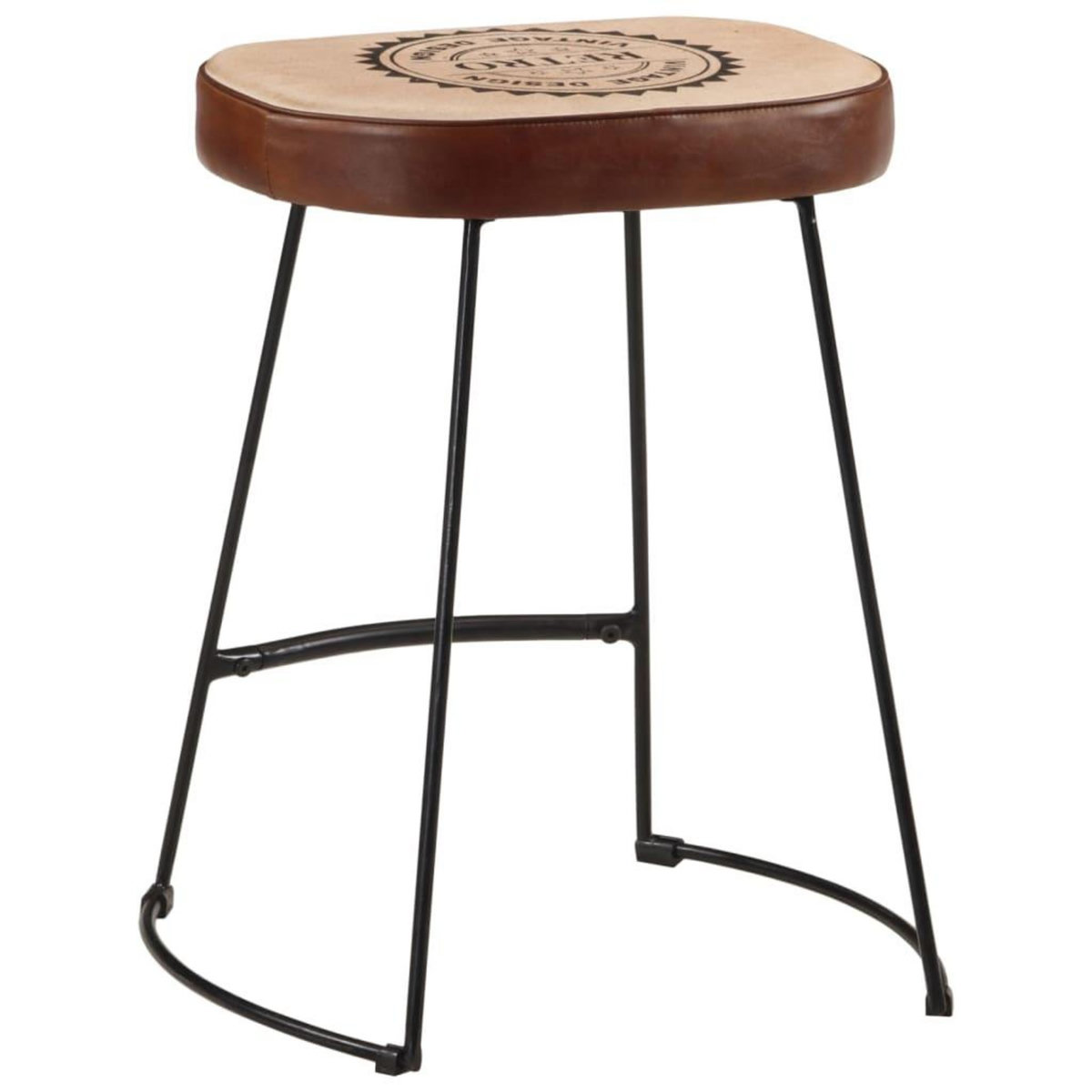 VIDAXL Tabourets de bar lot de 2 marron fonce 40x29,5x53 cm