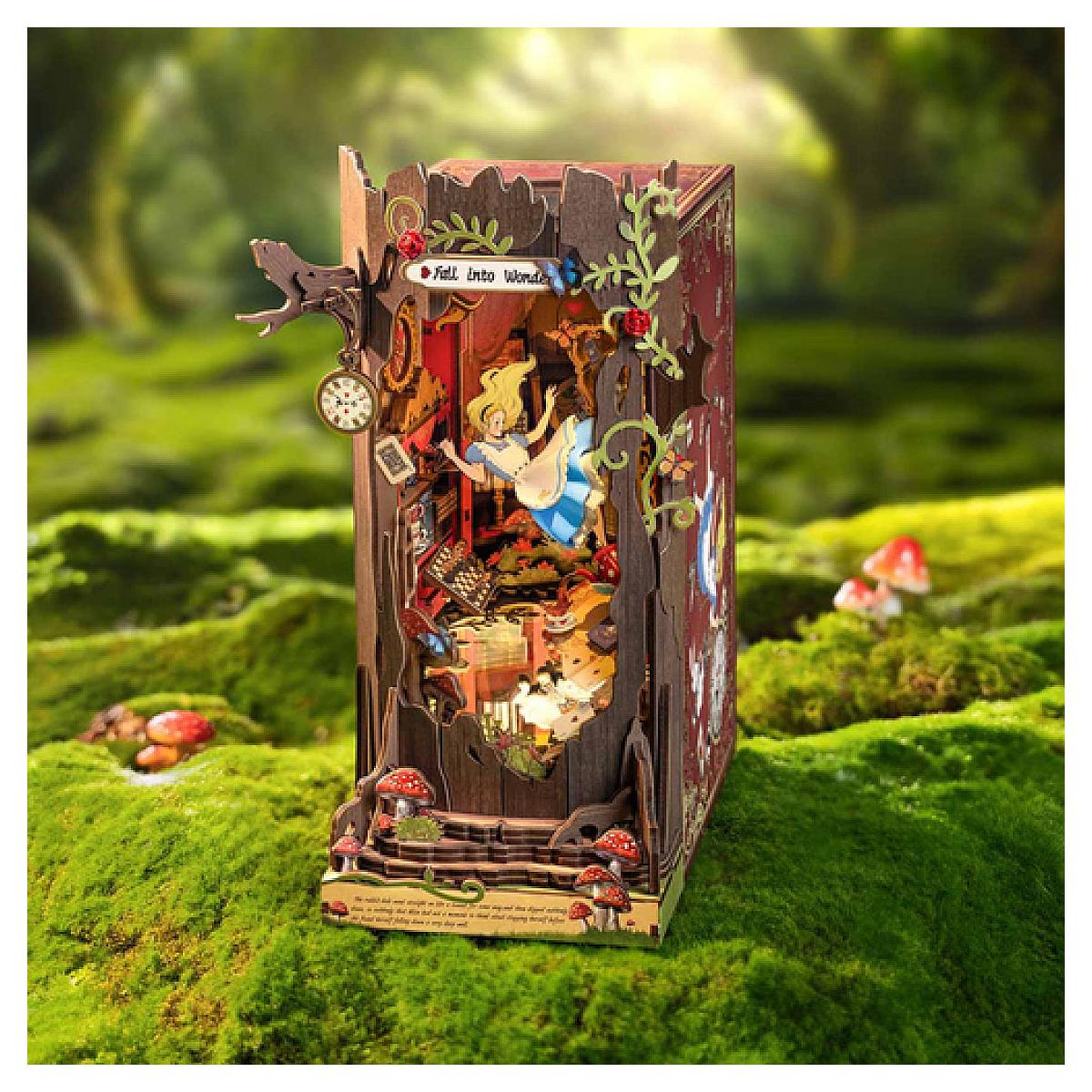Voir la diapositive 2 : ROBOTIME Serre livre - Alice Fall in Wonder