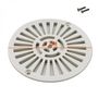 Voir la diapositive 2 : Astral Grille bonde de fond ronde avec vis pour piscine liner - Diam 17,7 cm - Blanc