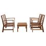 Voir la diapositive 2 : VIDAXL Salon de jardin 4 pcs Bois d'acacia solide