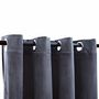 Voir la diapositive 3 : VIDAXL Rideaux occultants et anneaux 2pcs Velours Anthracite 140x245cm