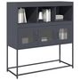 Voir la diapositive 1 : VIDAXL Buffet anthracite 100,5x39x107 cm acier lamine a froid