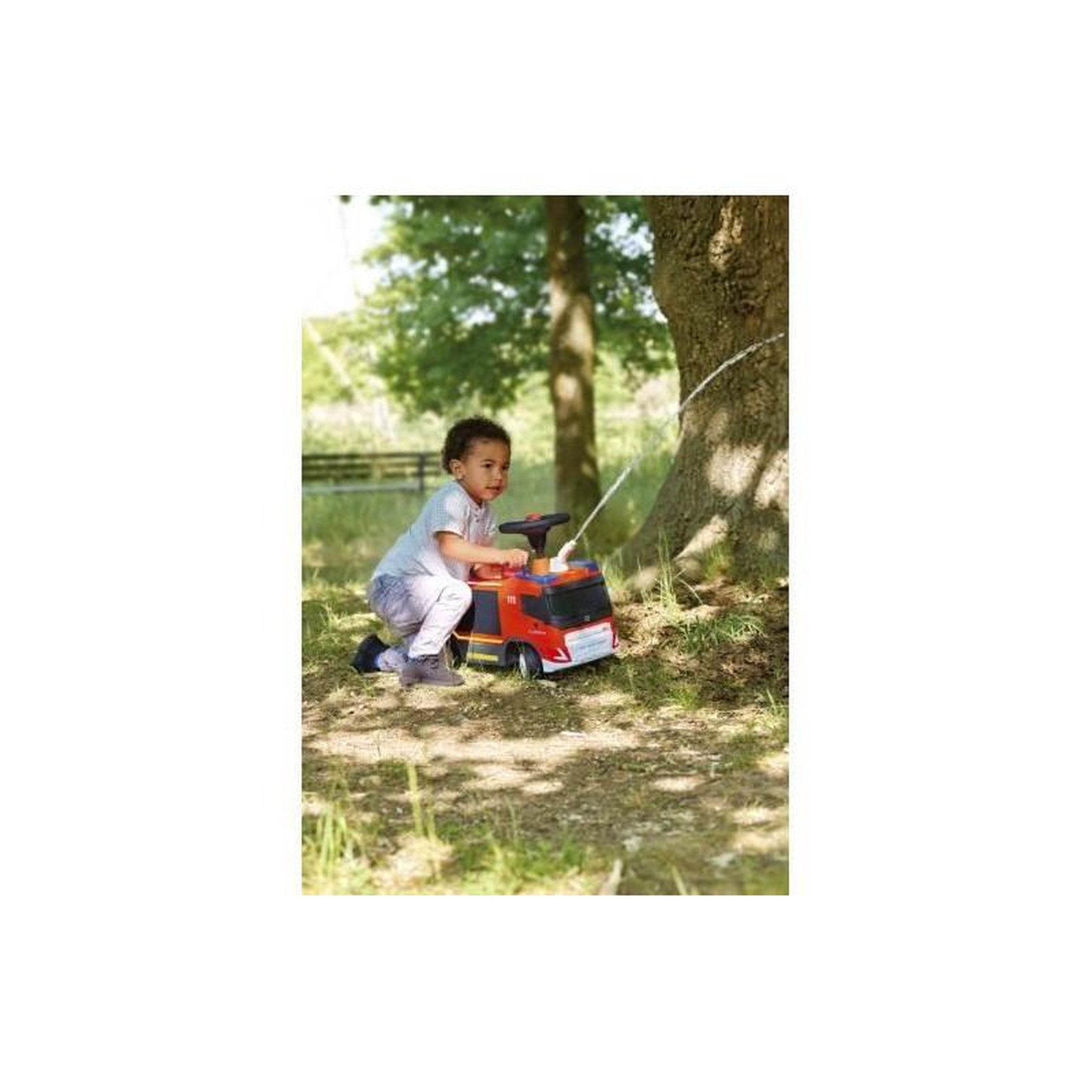 Voir la diapositive 4 : SMOBY Smoby - Big Camion de Pompier lance a eau - Volant avec klaxon - Fonction lance a eau - H 440mm - Dés 2 ans - Fabriqué en Euro