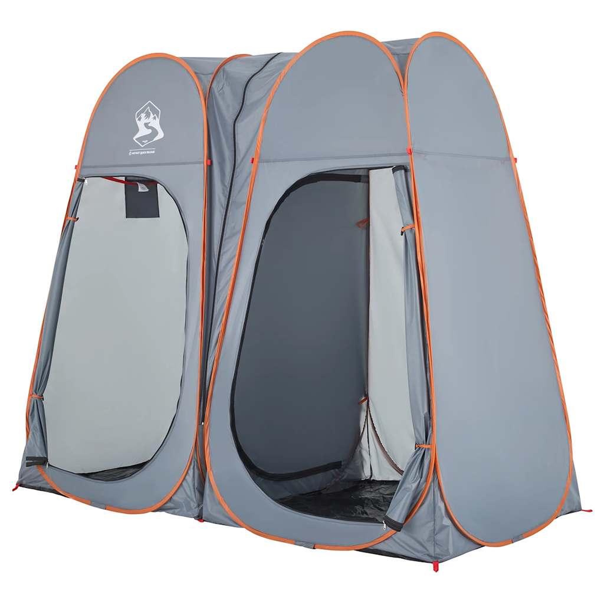 Voir la diapositive 3 : VIDAXL Tente d'intimite gris et orange escamotable impermeable