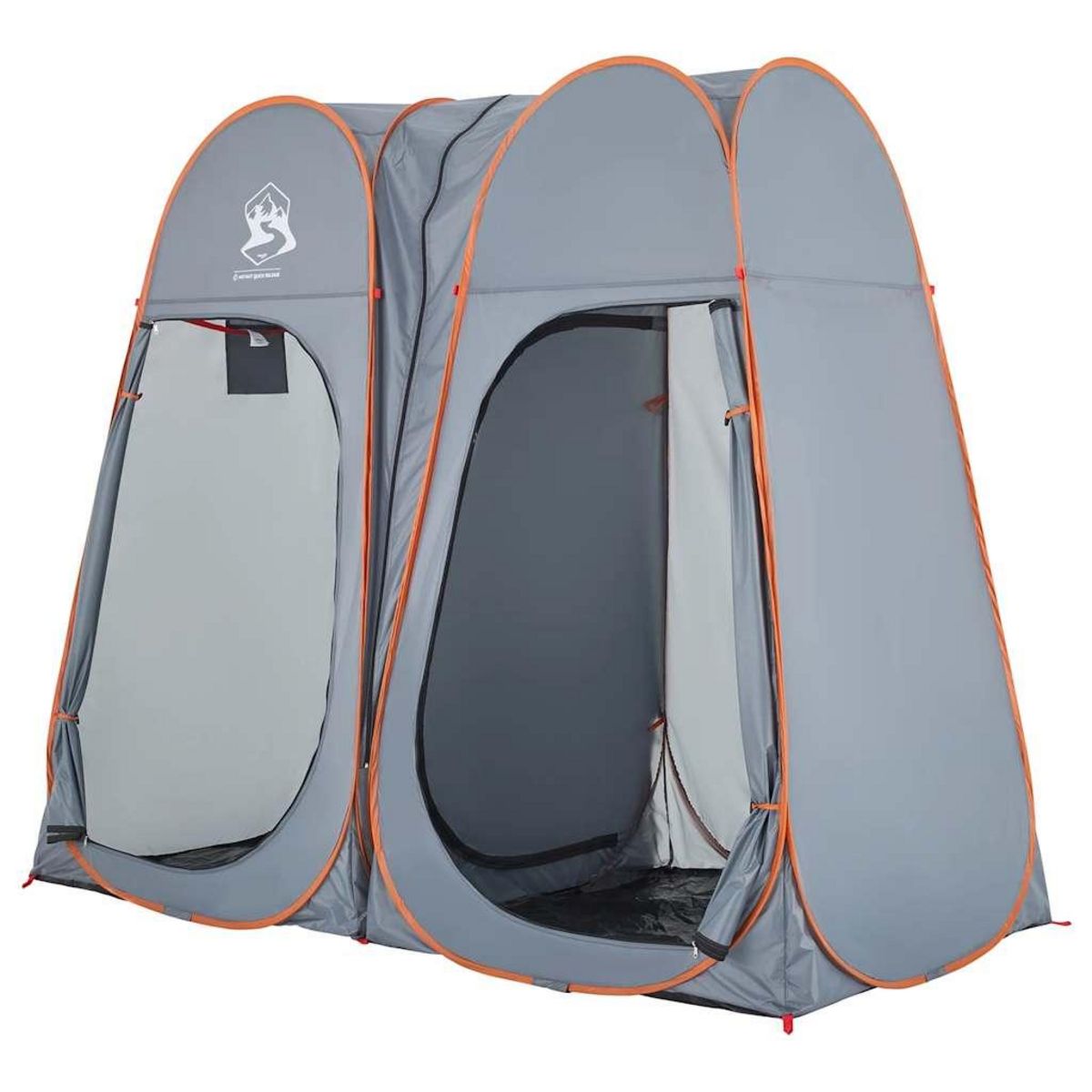 VIDAXL Tente d'intimite gris et orange escamotable impermeable