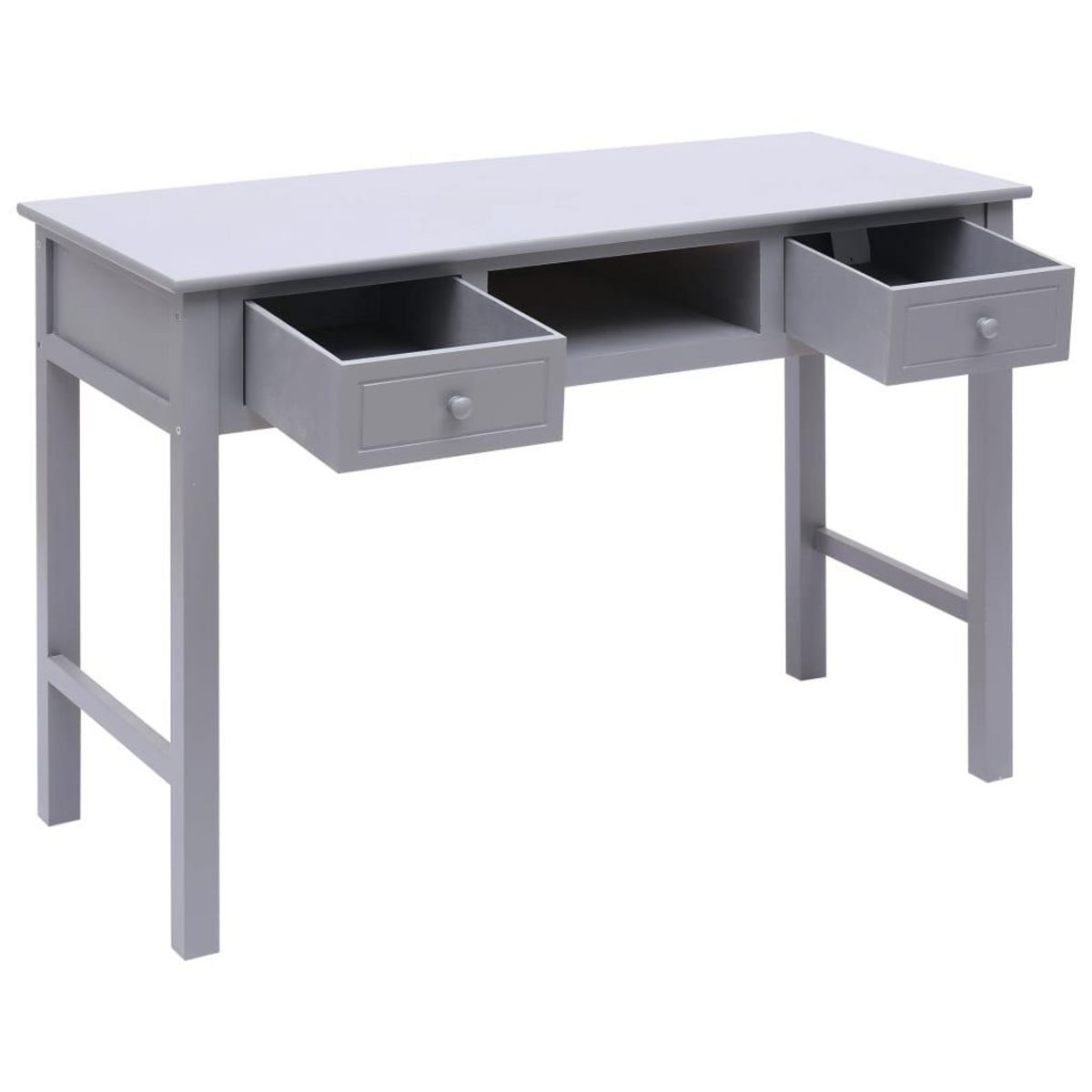 VIDAXL Bureau Gris 110 x 45 x 76 cm Bois