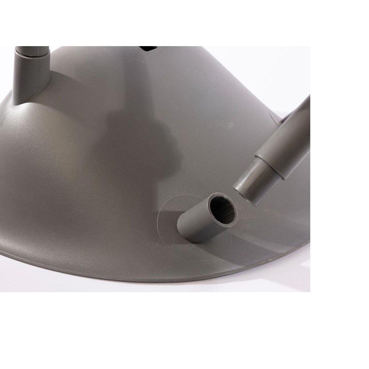 JARDIDECO Salon de jardin en plastique Marbella Anthracite - Jardideco