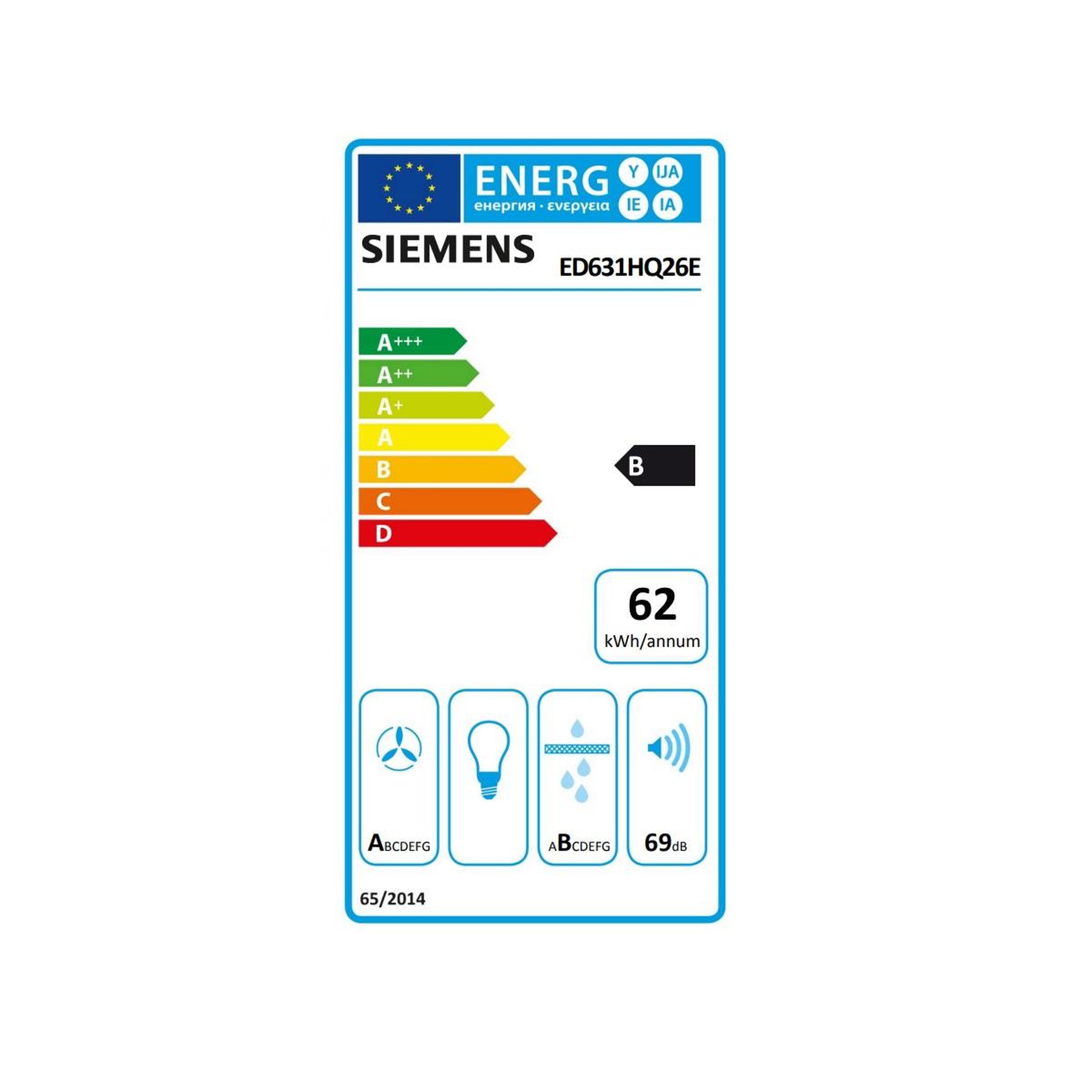 Voir la diapositive 2 : Siemens Table de cuisson aspirante induction 59cm 4 feux 7400w noir - ed631hq26e