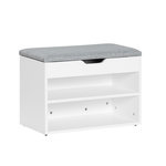 SOBUY SoBuy - Banc de rangement à chaussures avec une porte - Moderne - FSR25. Coloris disponibles : Blanc, Gris
