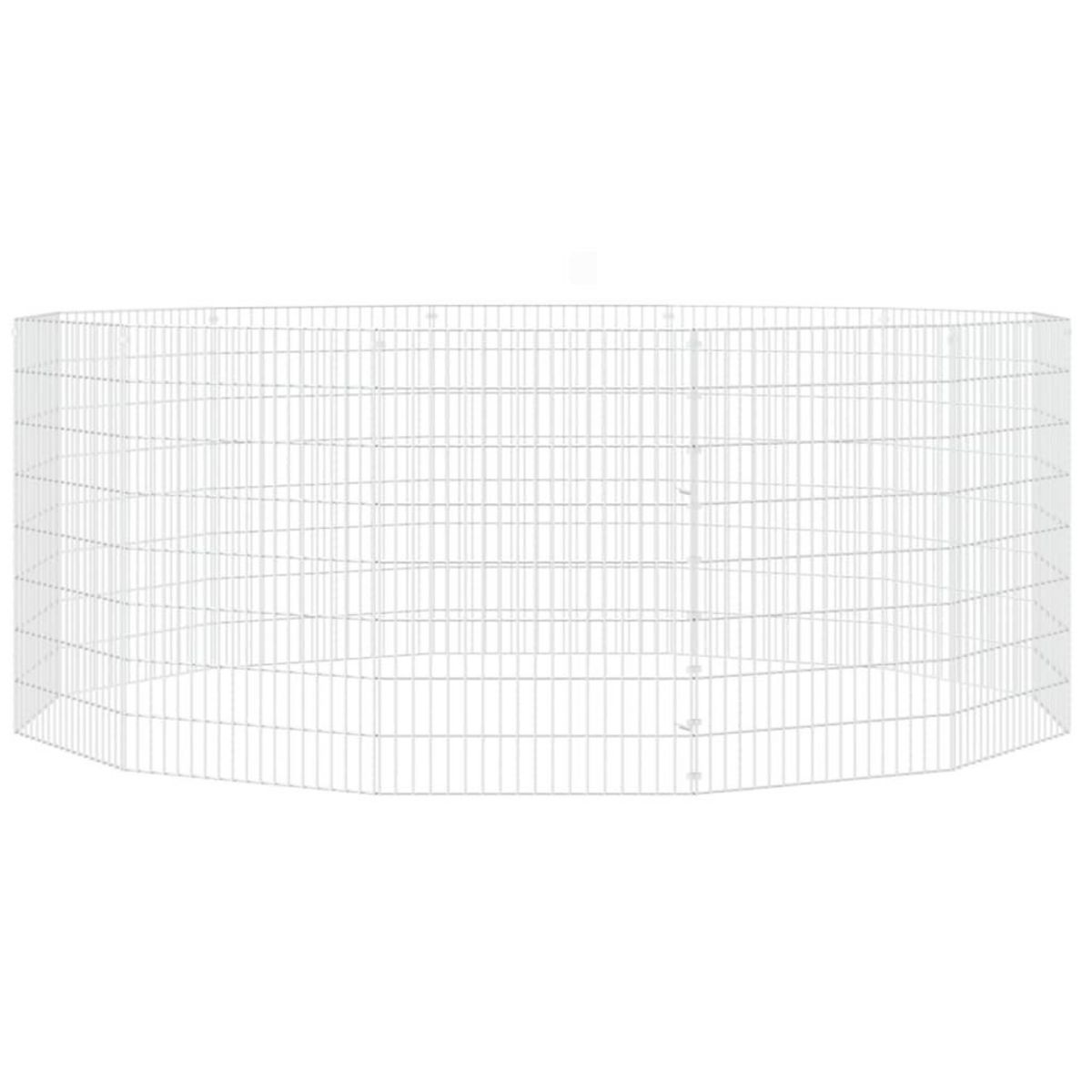 VIDAXL Enclos d'animaux en liberte 12 panneaux 54x80 cm fer galvanise