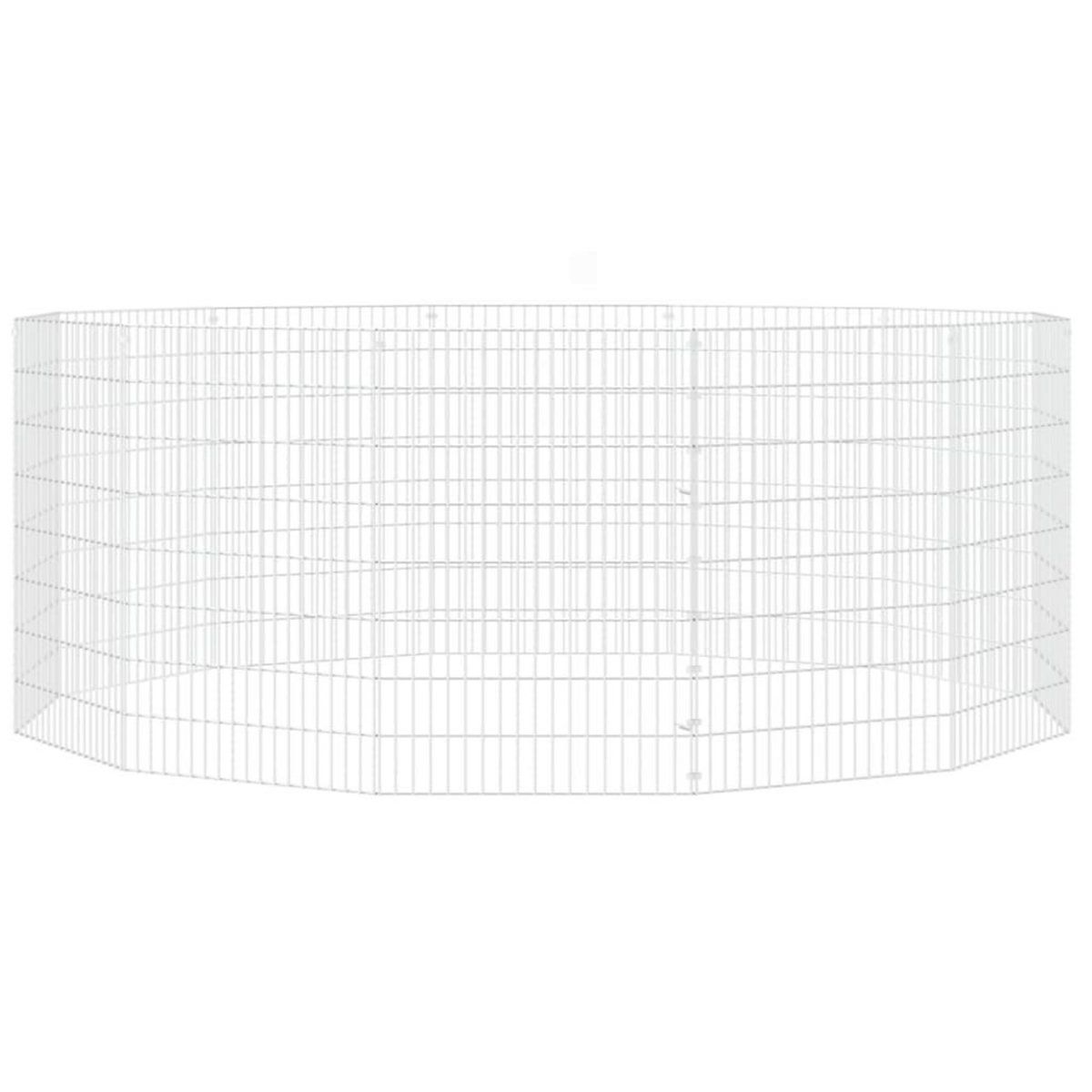 VIDAXL Enclos d'animaux en liberte 12 panneaux 54x80 cm fer galvanise