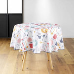 Paris Prix Nappe Ronde Toile Cirée  Kitchen  160cm Multicolore