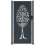 Voir la diapositive 3 : VIDAXL Portail de jardin anthracite 105x180cm acier conception d'arbre