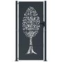Voir la diapositive 3 : VIDAXL Portail de jardin anthracite 105x180cm acier conception d'arbre