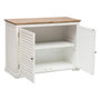 Voir la diapositive 2 : ATMOSPHERA Buffet 2 Portes en Bois  Olbia  110cm Blanc