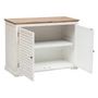 Voir la diapositive 2 : ATMOSPHERA Buffet 2 Portes en Bois  Olbia  110cm Blanc